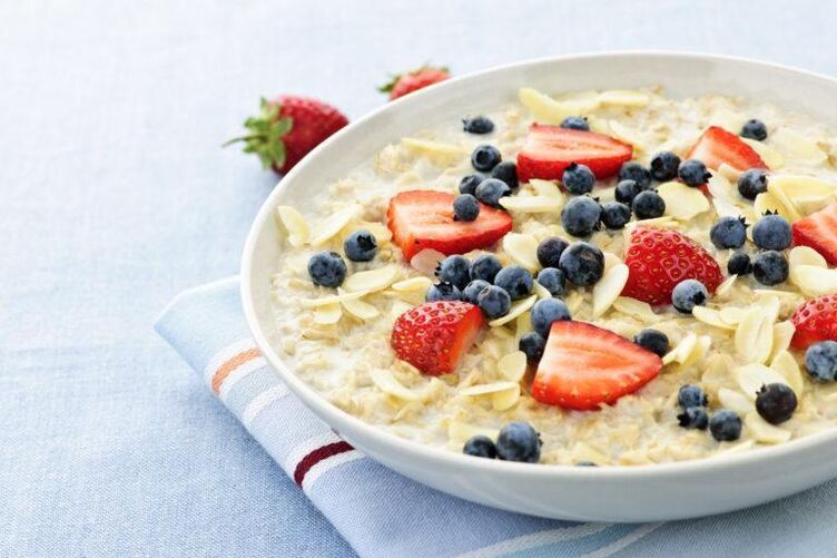 dieta a base di farina d'avena